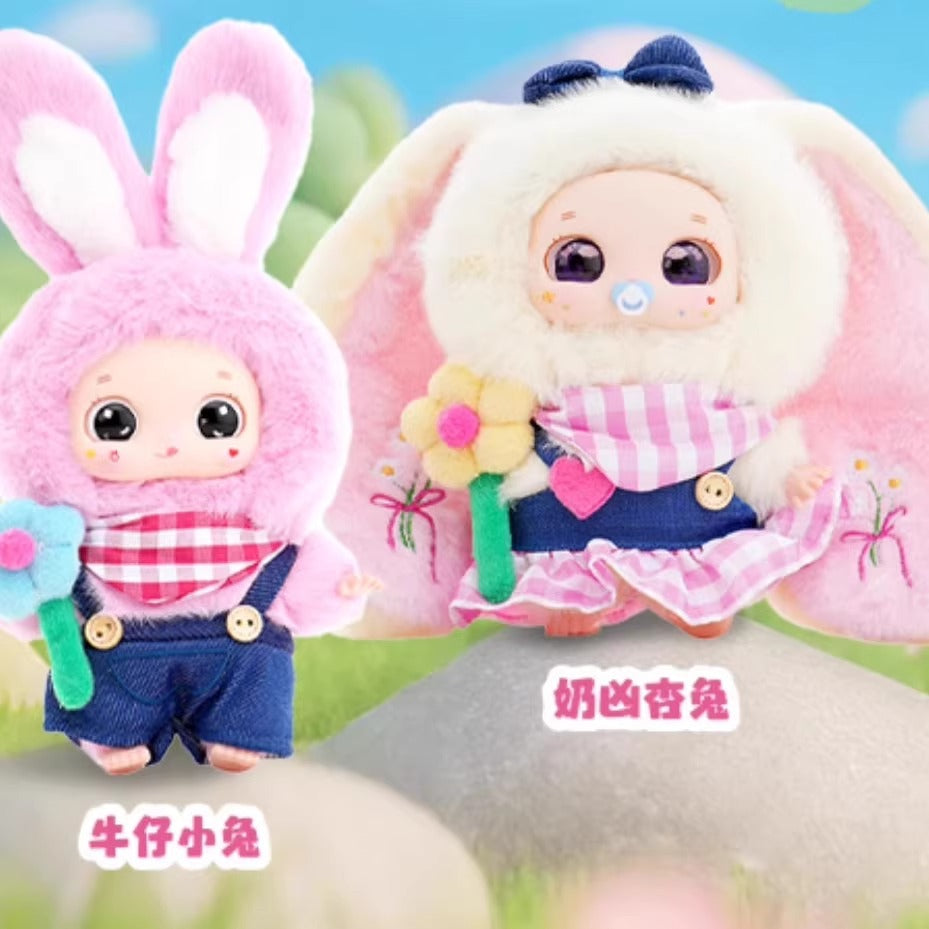 完成Babythree Three-year-old Nuo Bao-Spring Festival Flower Team Plush Blind Box Trendy Toy Figurine Ornament Gift Pendant