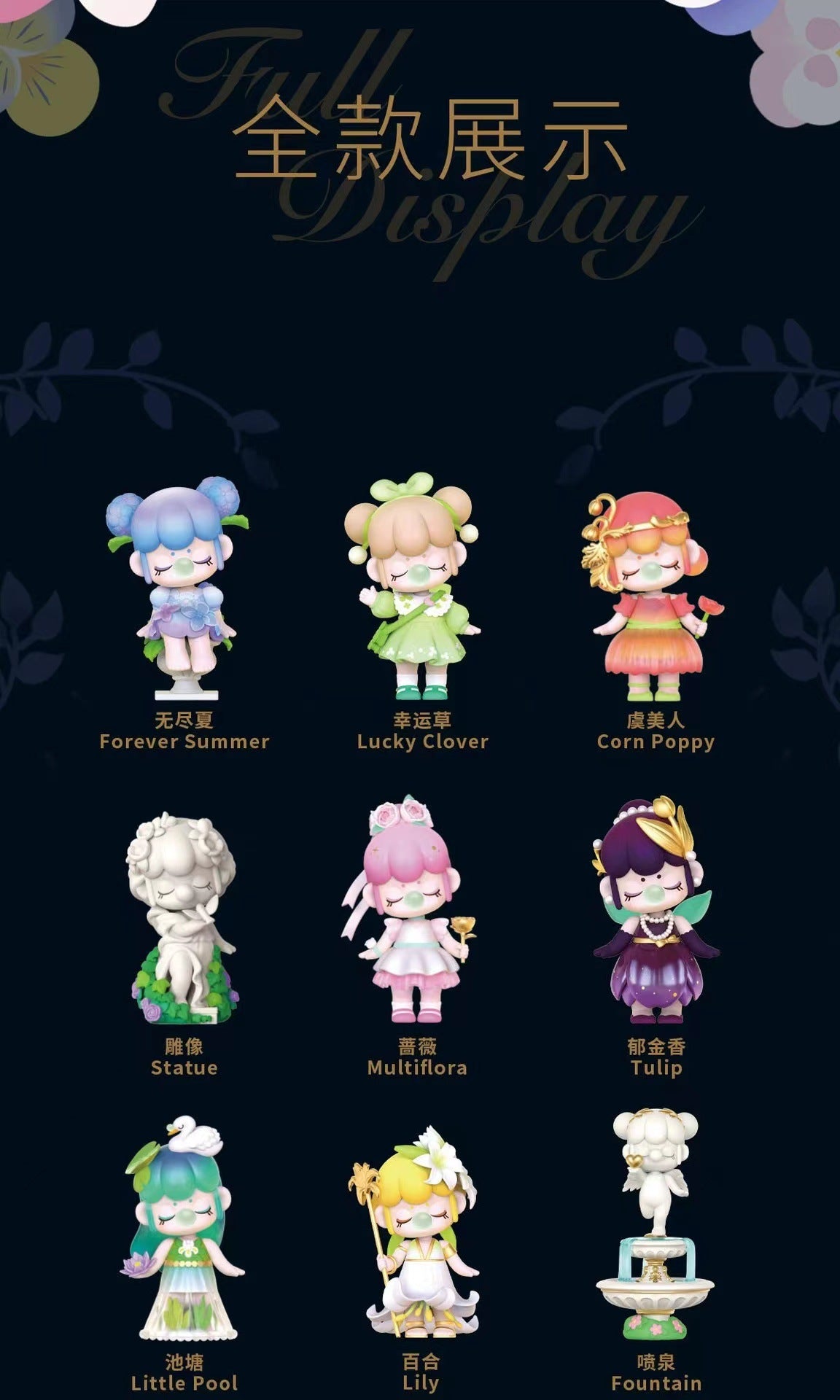 Ruolai Authentic Nanci Ruolai Secret Garden Series Cute Figurine Toy Display Trendy Play Blind Box