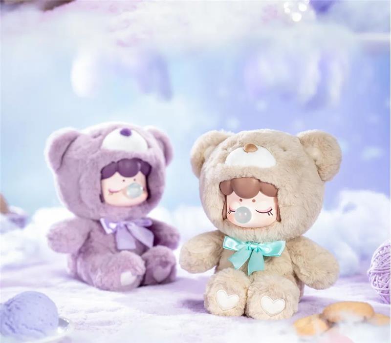 Ruolai Genuine in Stock Nanci Chocolate Colorful Bear Series Blind Box Vinyl Hand-Made Girls' Gifts