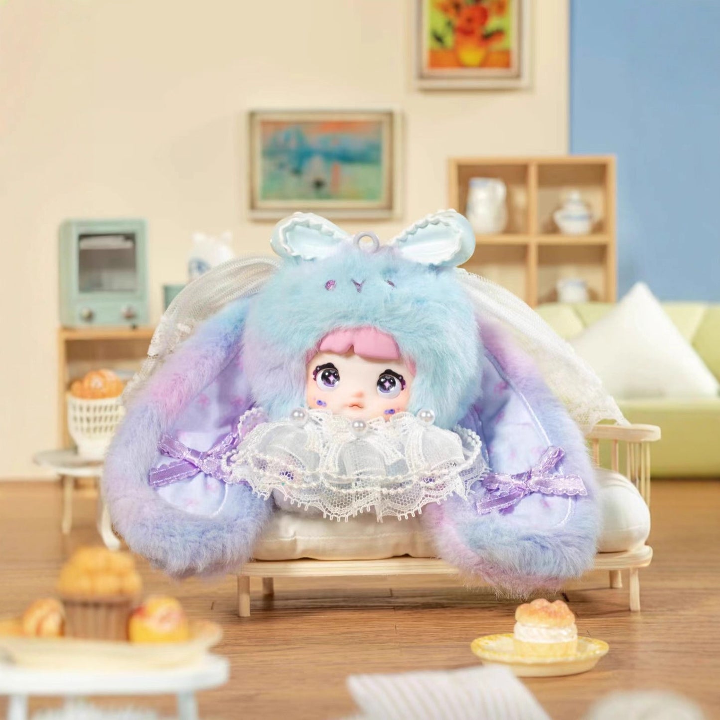 完成Nommi Glutinous Rice Mibao Sweetheart Bunny Series of Cute Plush Trendy Blind Box Toys for Girls Wholesale
