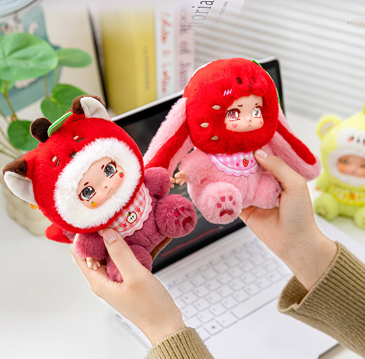 Original Cute Sweetheart Party Pendant Box Cartoon Fruit Vinyl Doll Pendant Creative Gift Ornament