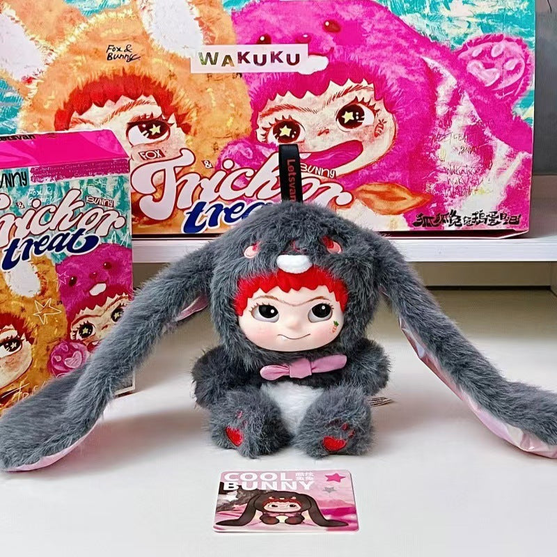 完成New Product WAKUKU Plush Blind Box Furry Trendy Fun Party Series Trendy Toy Figurine Vinyl Doll Cute Gift