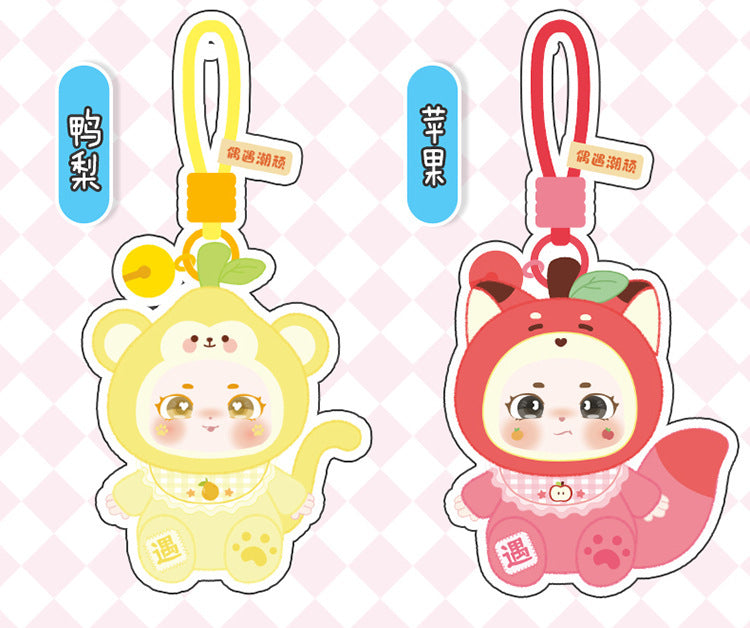 Original Cute Sweetheart Party Pendant Box Cartoon Fruit Vinyl Doll Pendant Creative Gift Ornament