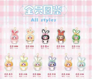 Official Baby Three Three-Year-Old Lily Rabbit Town Second Generation Series Plush Blind Box Trendy Toy Decoration Gift