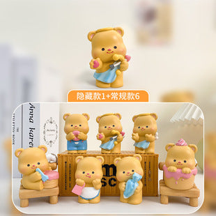 Girlish Cute Three Little Furry Zodiac Plush Blind Box Girl Backpack Decoration Pendant