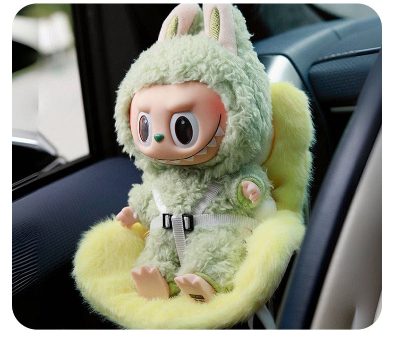 Applicable 17cm Labubu Safety Car Seat Air Vent Decoration Does Not Include Doll
