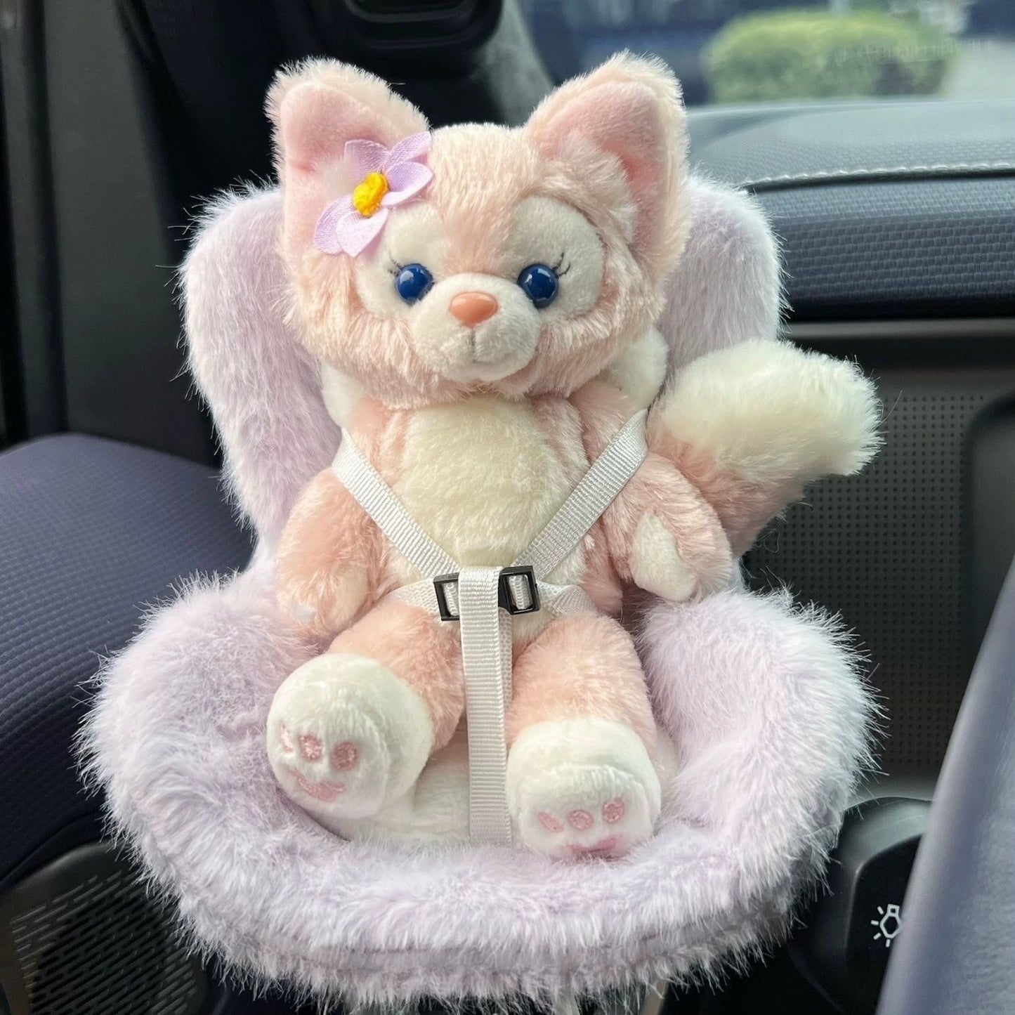 Applicable 17cm Labubu Safety Car Seat Air Vent Decoration Does Not Include Doll
