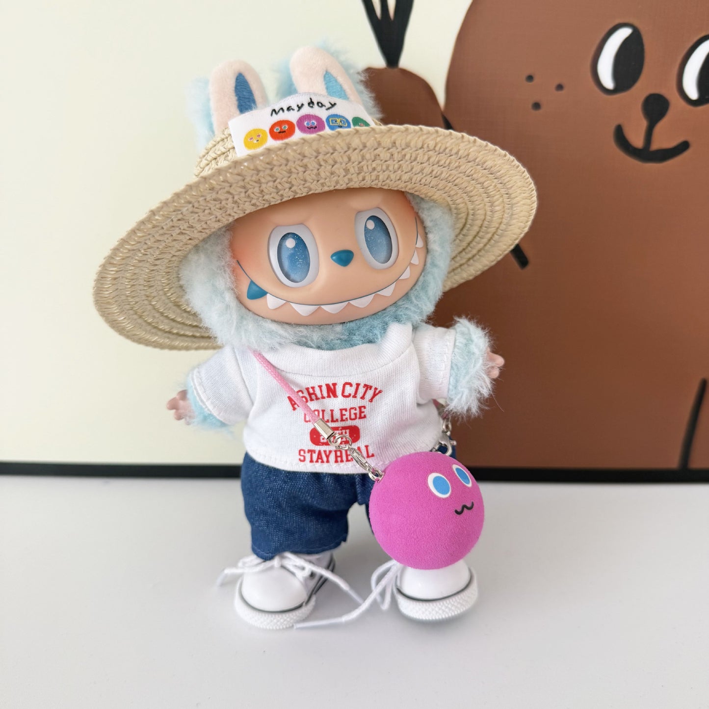 First, Second, and Third Generation Keychain LABUBU Clothing Pendant Labubu Wearing Mayday Concert Same Style Cute Doll Clothes