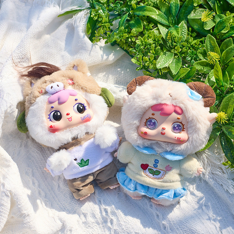 Girly Heart Three Little Furry Zodiac Plush Pendant Blind Box Doll Girl Bedroom Decoration Birthday Gift