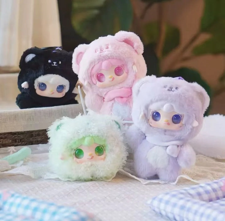 Complete Genuine Oxygen Yooki 4th Generation <Bite a Bear> Plush Blind Box Doll Ornament Trendy Wholesale