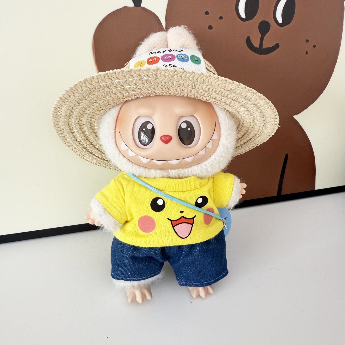First, Second, and Third Generation Keychain LABUBU Clothing Pendant Labubu Wearing Mayday Concert Same Style Cute Doll Clothes