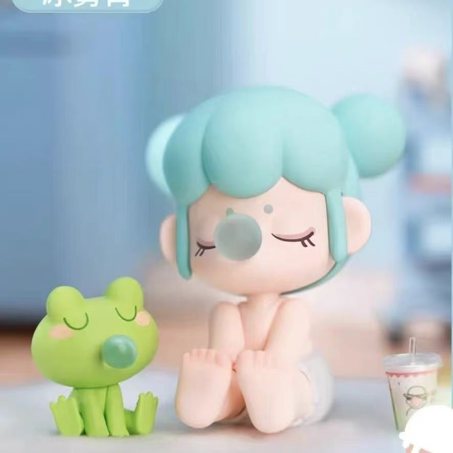 Ruolai In Stock Ruolai Nanci Sitting Series Blind Box Trendy Toy Handheld Office Doll Cute Gift Ornament Plush Toy