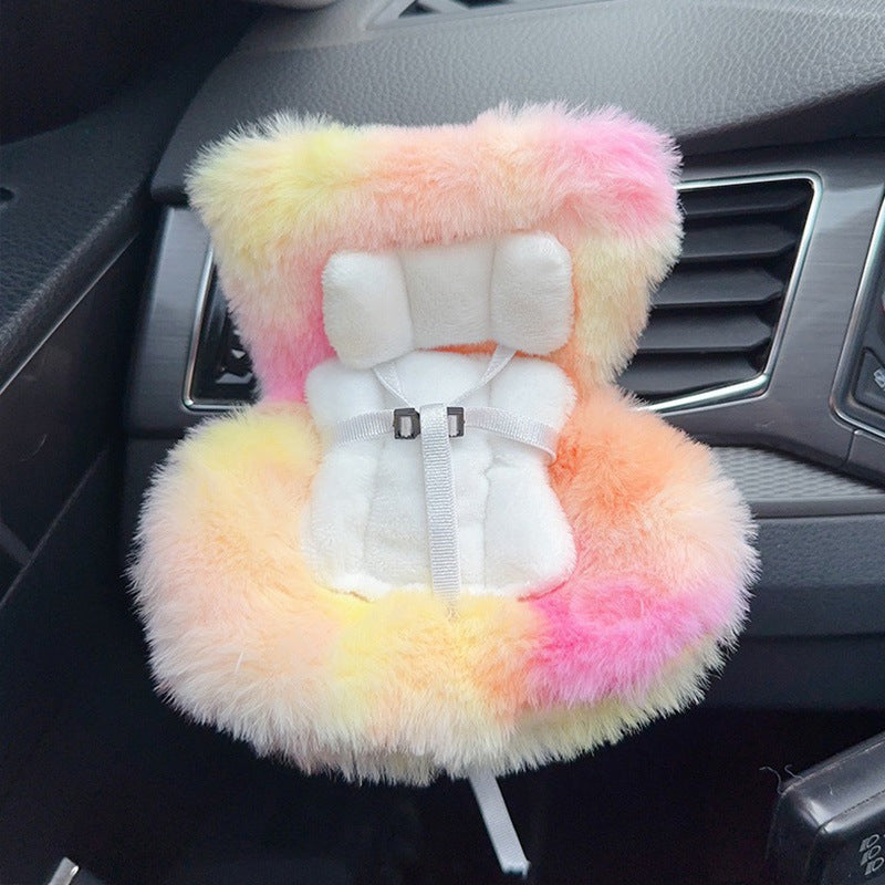 Applicable 17cm Labubu Safety Car Seat Air Vent Decoration Does Not Include Doll