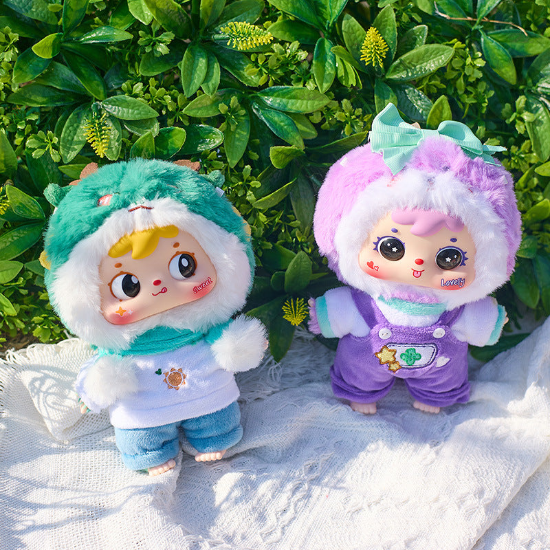 Girly Heart Three Little Furry Zodiac Plush Pendant Blind Box Doll Girl Bedroom Decoration Birthday Gift