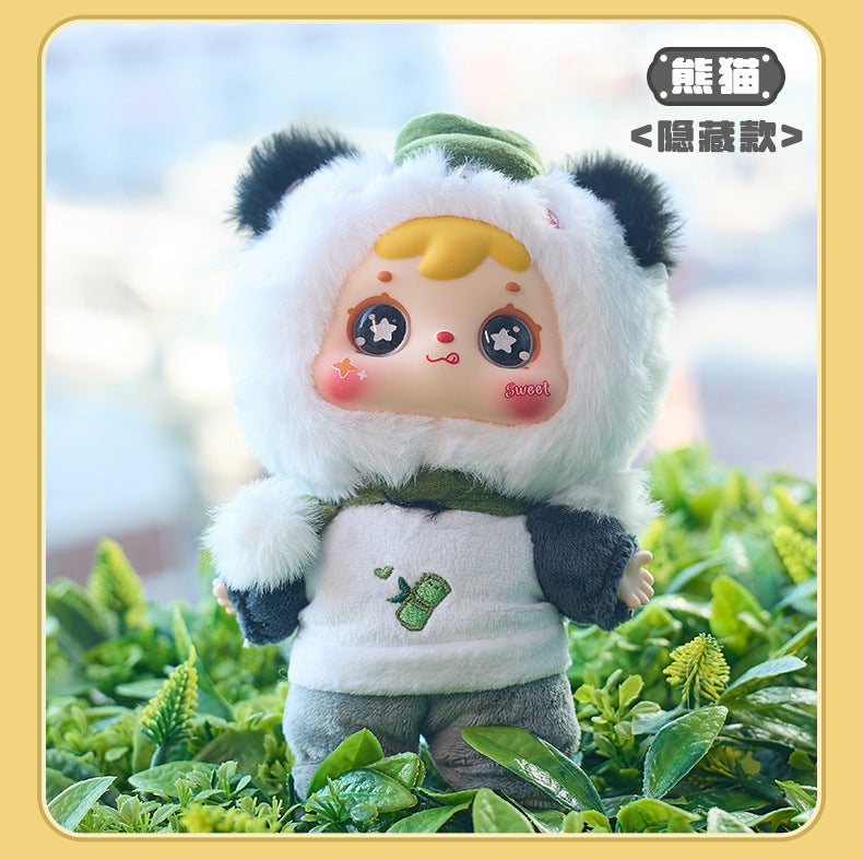 Girly Heart Three Little Furry Zodiac Plush Pendant Blind Box Doll Girl Bedroom Decoration Birthday Gift