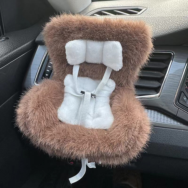 Applicable 17cm Labubu Safety Car Seat Air Vent Decoration Does Not Include Doll