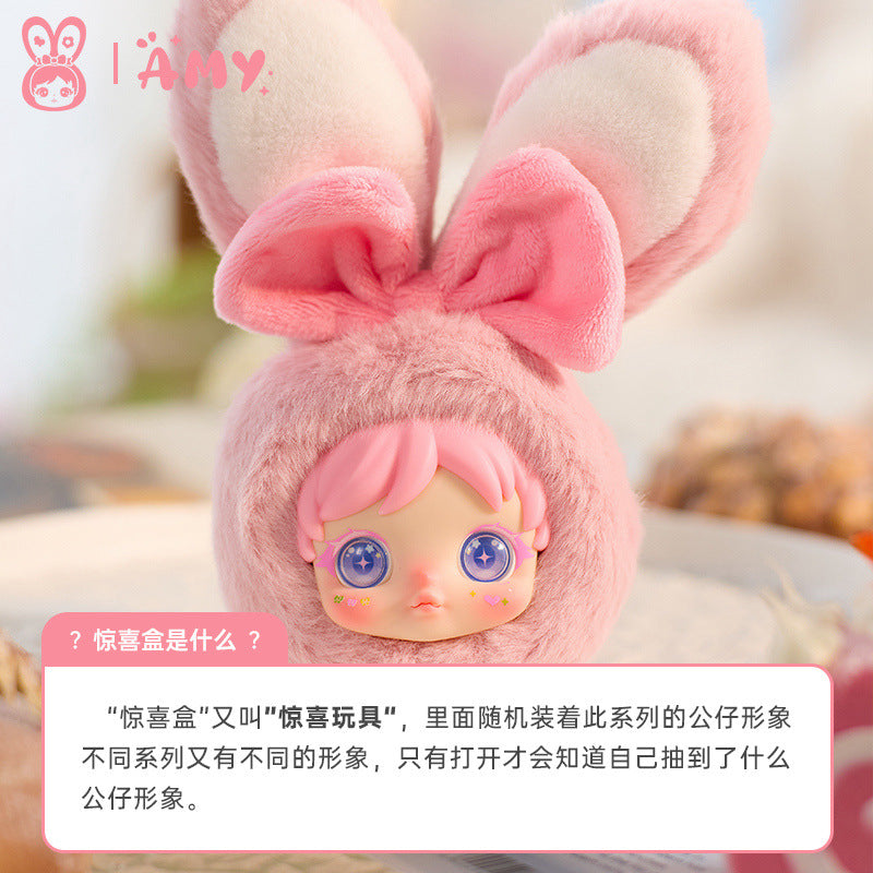 Authentic New Amy Little Rabbit Chibi Trendy Blind Box Handheld Office Doll
