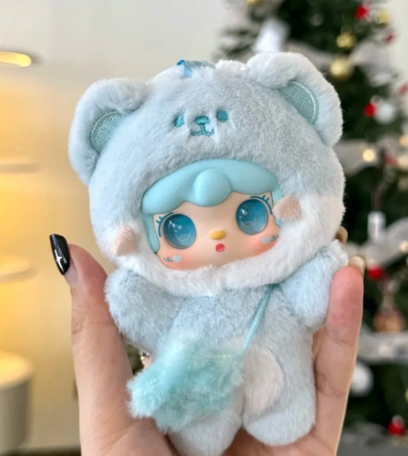 Complete Genuine Oxygen Yooki 4th Generation <Bite a Bear> Plush Blind Box Doll Ornament Trendy Wholesale