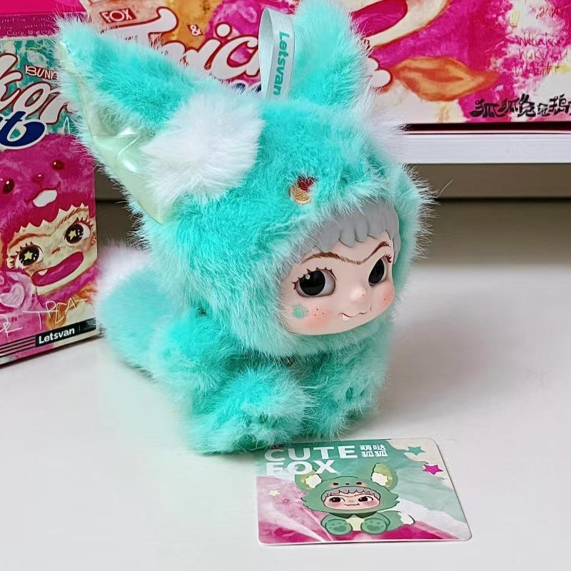 完成New Product WAKUKU Plush Blind Box Furry Trendy Fun Party Series Trendy Toy Figurine Vinyl Doll Cute Gift