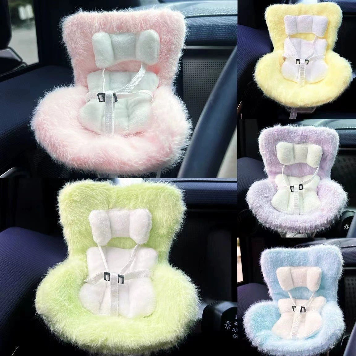 Applicable 17cm Labubu Safety Car Seat Air Vent Decoration Does Not Include Doll