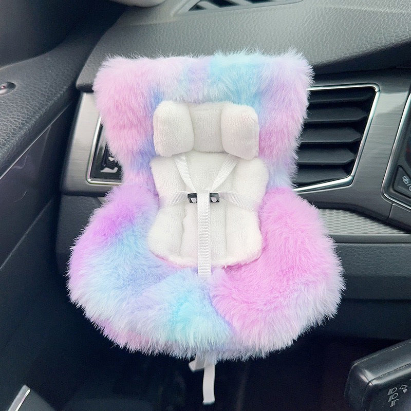 Applicable 17cm Labubu Safety Car Seat Air Vent Decoration Does Not Include Doll