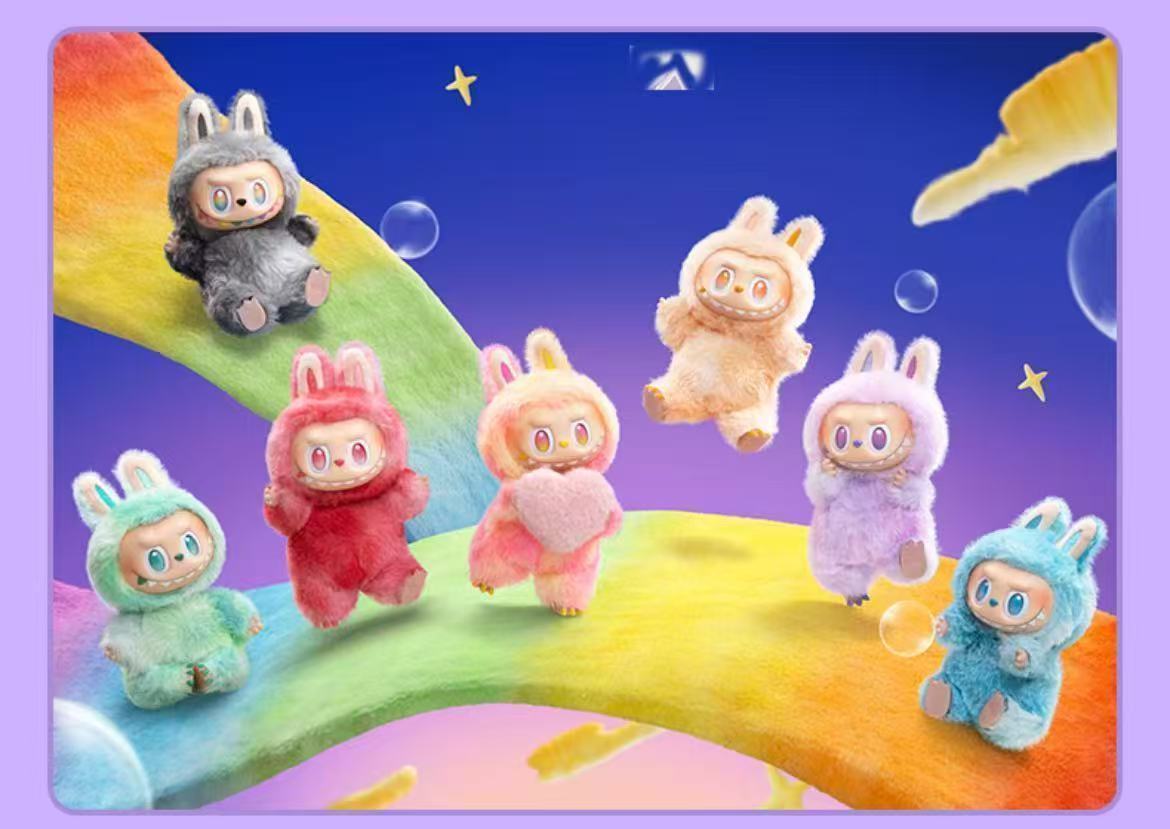 AAALabubu Plush Doll Pop Mart Series 3 Blind Box labubu Plush Vinyl Series Doll Keychain Toy