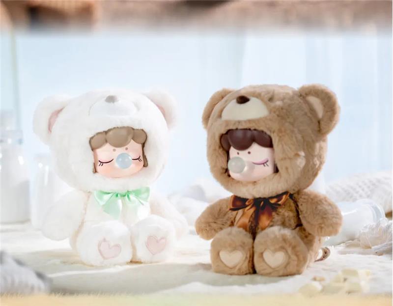 Ruolai Genuine in Stock Nanci Chocolate Colorful Bear Series Blind Box Vinyl Hand-Made Girls' Gifts