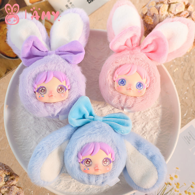 Authentic New Amy Little Rabbit Chibi Trendy Blind Box Handheld Office Doll