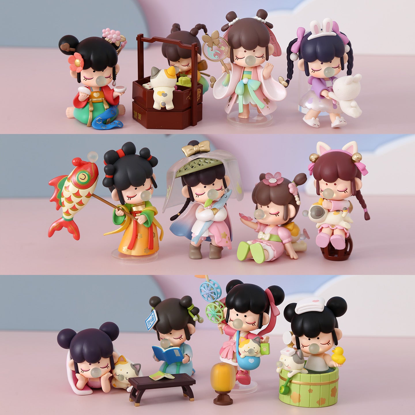 Ruolai New Trendy Chinese Style Nanci Ruolai Golden Hairpin Year Blind Box Chinese Style Girl Desktop Ornament Gift
