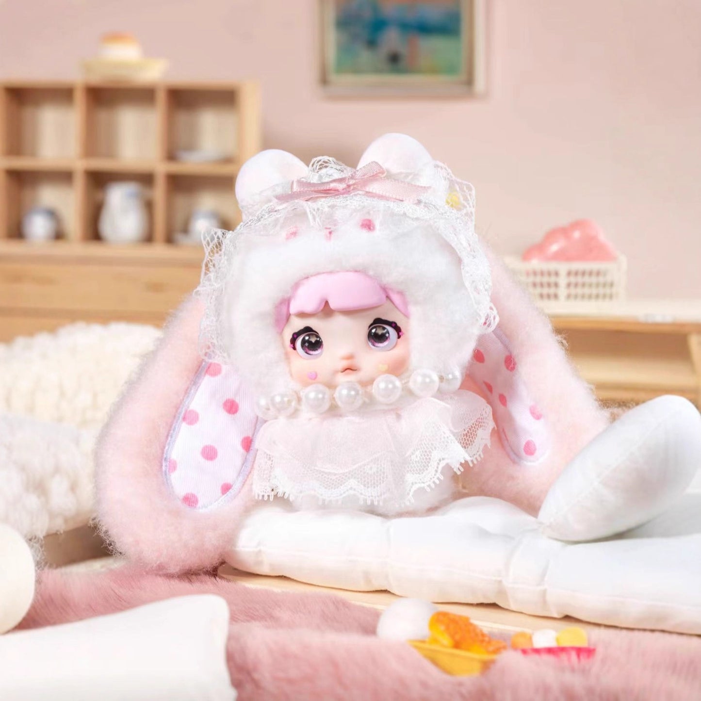 完成Nommi Glutinous Rice Mibao Sweetheart Bunny Series of Cute Plush Trendy Blind Box Toys for Girls Wholesale