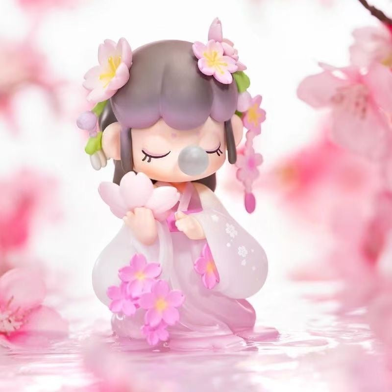 Ruolai Authentic Ruolai Nanci Flower Collection Series Blind Box Girl's Birthday Gift Desktop Ornament Giftrulruru
