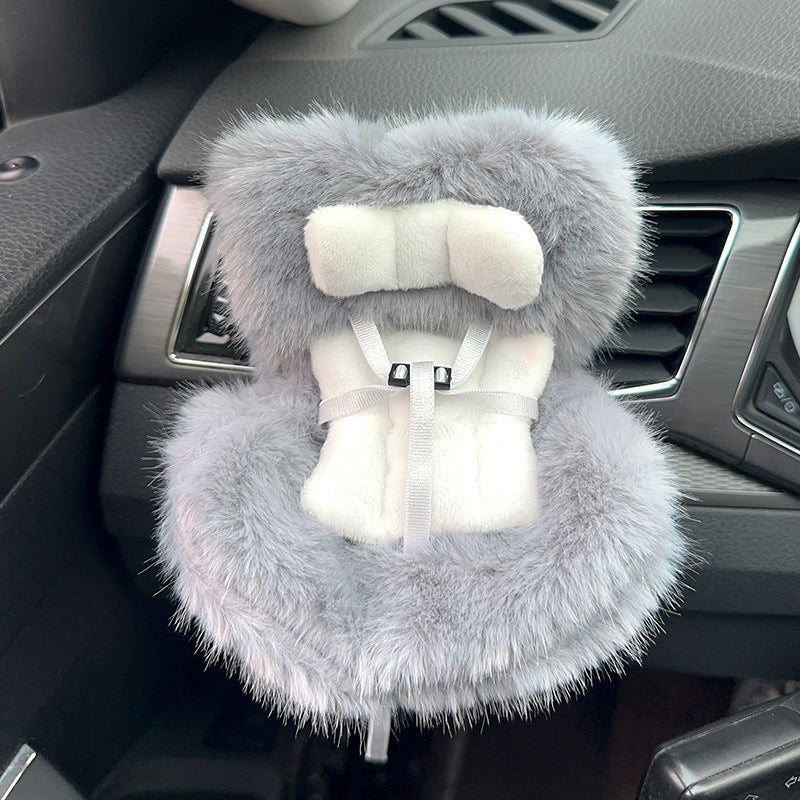 Applicable 17cm Labubu Safety Car Seat Air Vent Decoration Does Not Include Doll