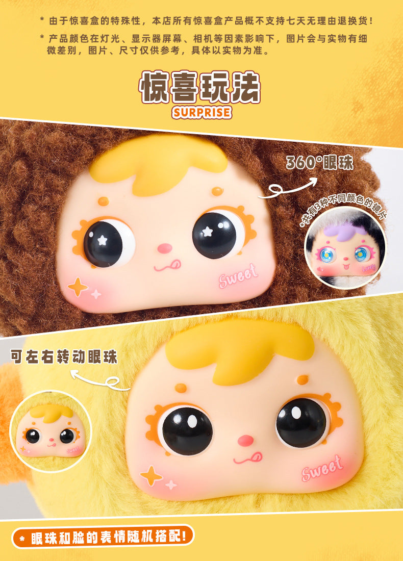Girlish Cute Three Little Furry Zodiac Plush Blind Box Girl Backpack Decoration Pendant