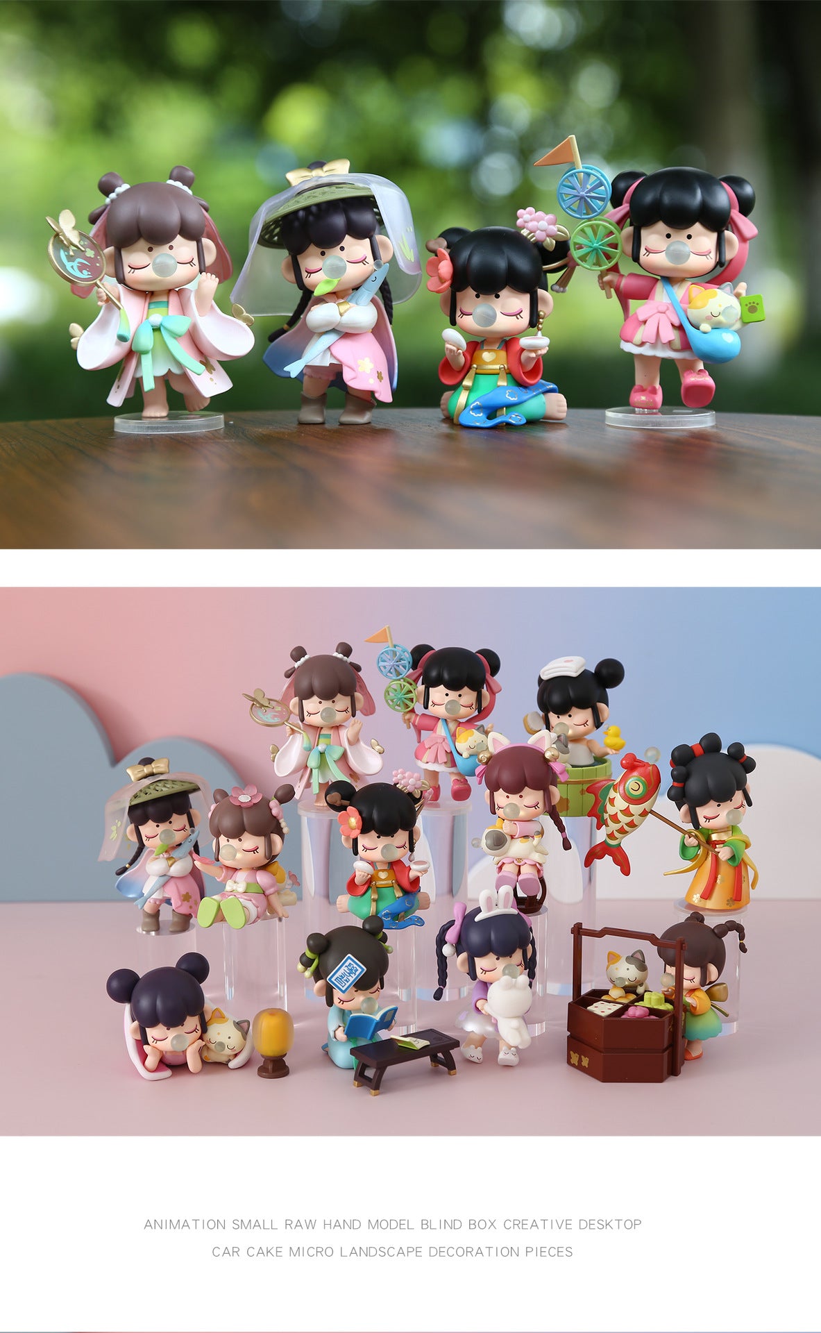 Ruolai New Trendy Chinese Style Nanci Ruolai Golden Hairpin Year Blind Box Chinese Style Girl Desktop Ornament Gift