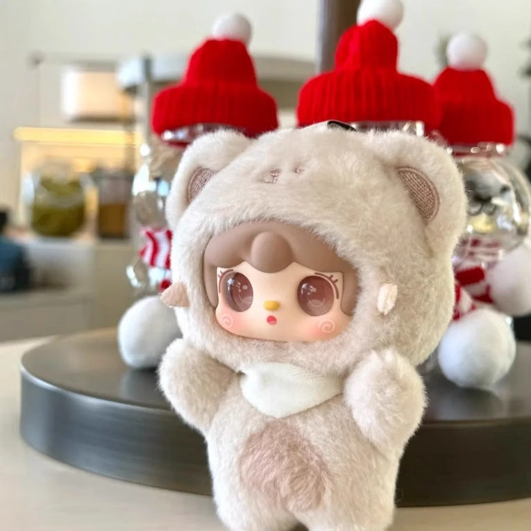 Complete Genuine Oxygen Yooki 4th Generation <Bite a Bear> Plush Blind Box Doll Ornament Trendy Wholesale