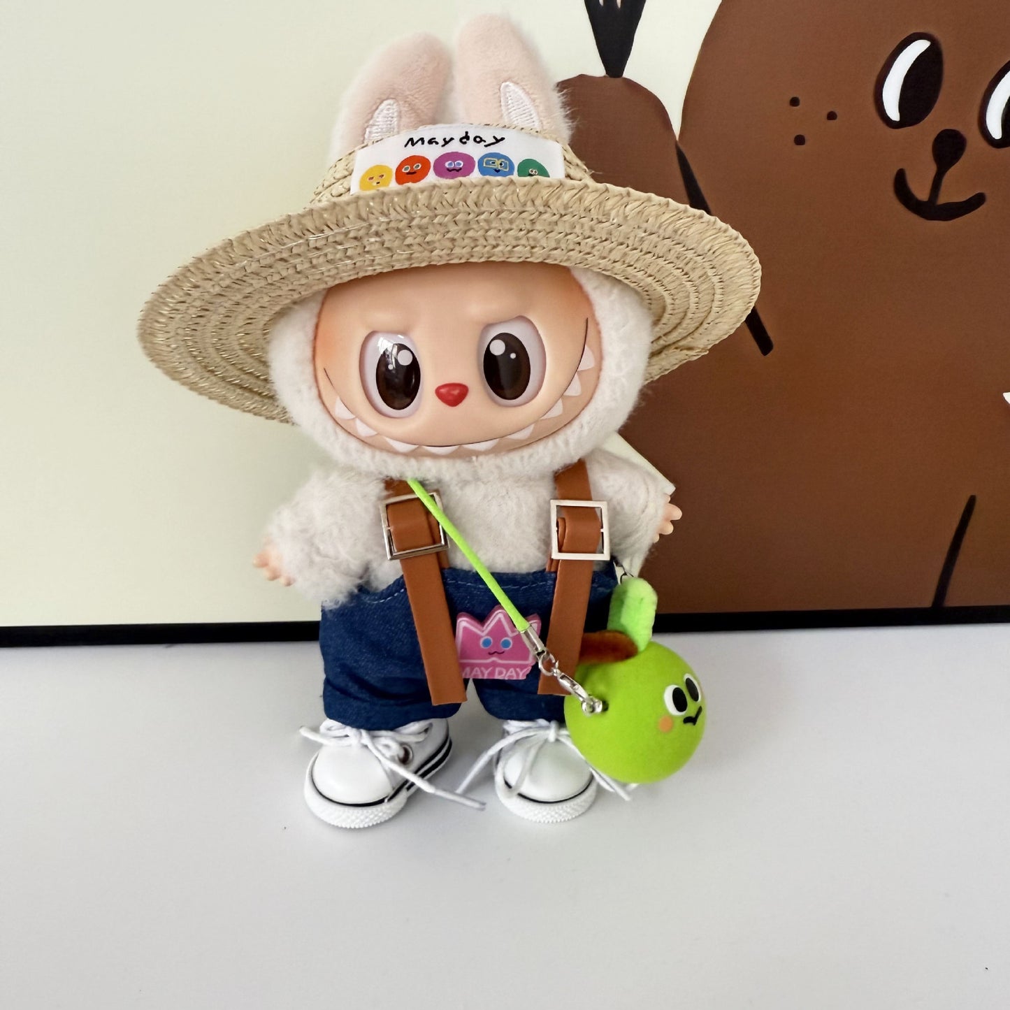 First, Second, and Third Generation Keychain LABUBU Clothing Pendant Labubu Wearing Mayday Concert Same Style Cute Doll Clothes