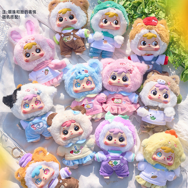 Girly Heart Three Little Furry Zodiac Plush Pendant Blind Box Doll Girl Bedroom Decoration Birthday Gift