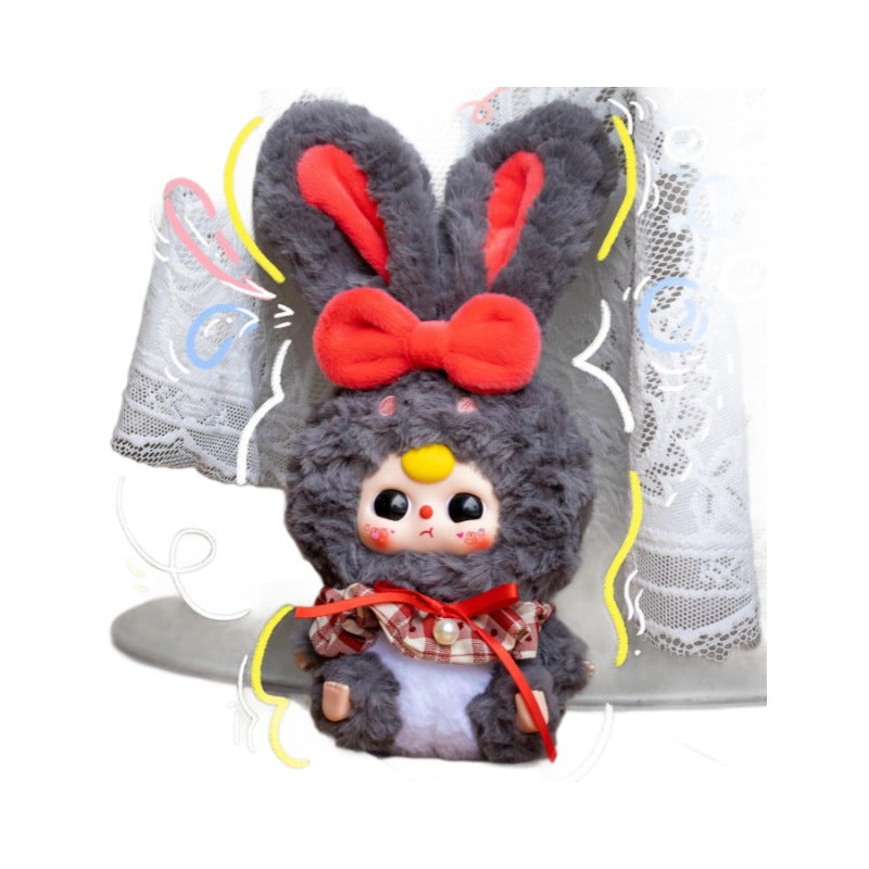 Official Baby Three Three-Year-Old Lily Rabbit Town Second Generation Series Plush Blind Box Trendy Toy Decoration Gift