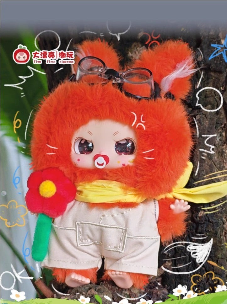 完成Babythree Three-year-old Nuo Bao-Spring Festival Flower Team Plush Blind Box Trendy Toy Figurine Ornament Gift Pendant
