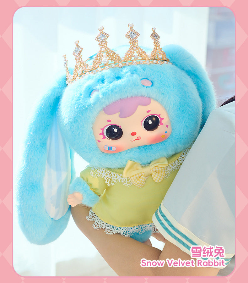 (Complete)Sanxiaomao Fifth Generation 400 Body Crown Bunny Plush Blind Box Handmade Office Figurine Trendy Toy Doll Hot Sale Gift