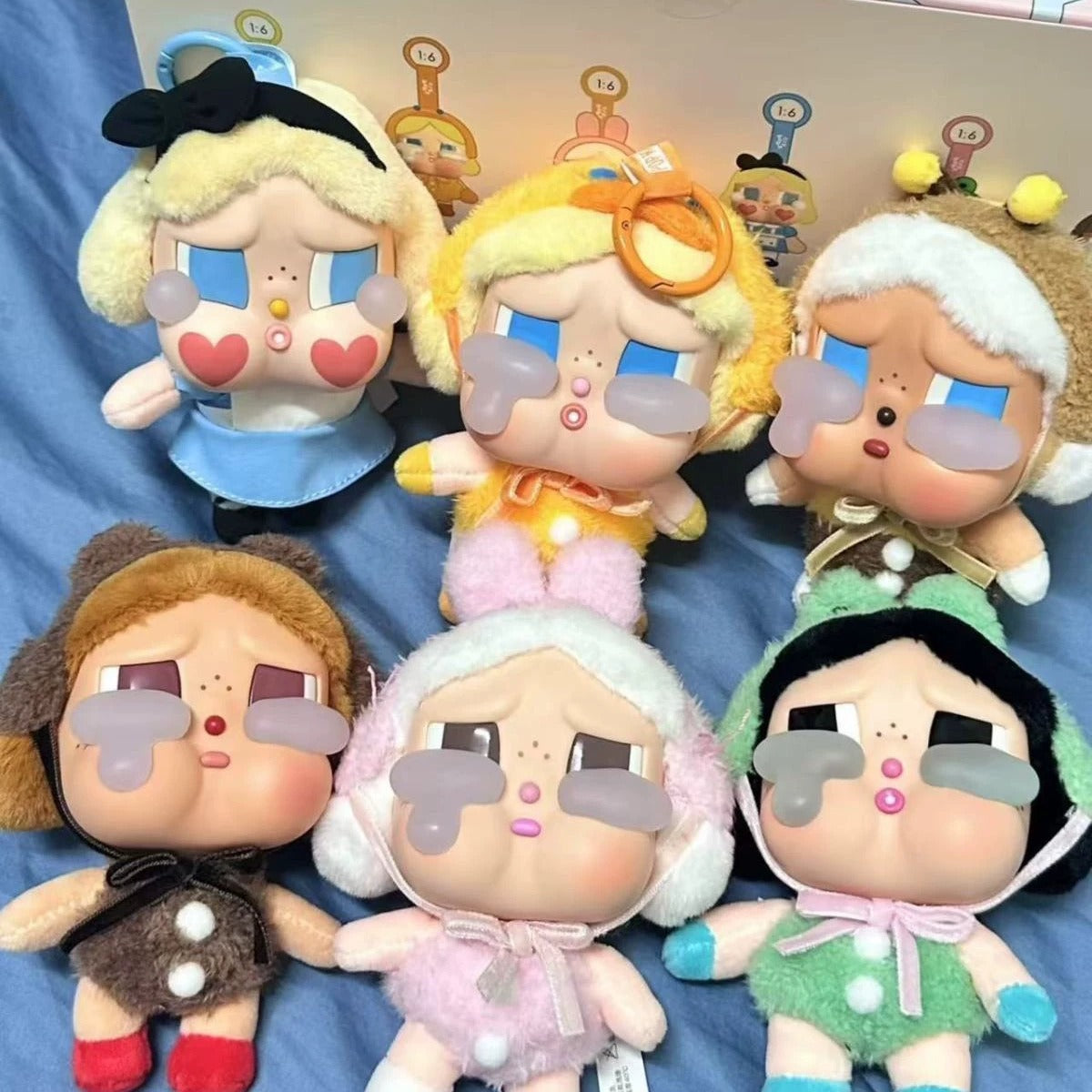 WA KU KU Crying Doll Southeas Box Plush Toy Cute Keychain Bag Gift Pendant