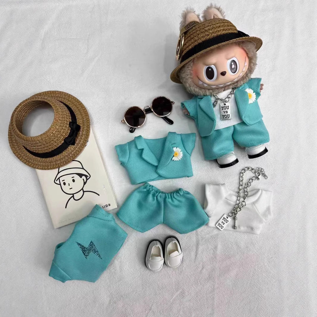 Labubu Labubu First Second Third Generation Baby Clothes G-Dragon GD Dress Up Same Style Sugar Glue Blind Box Labubu Clothes