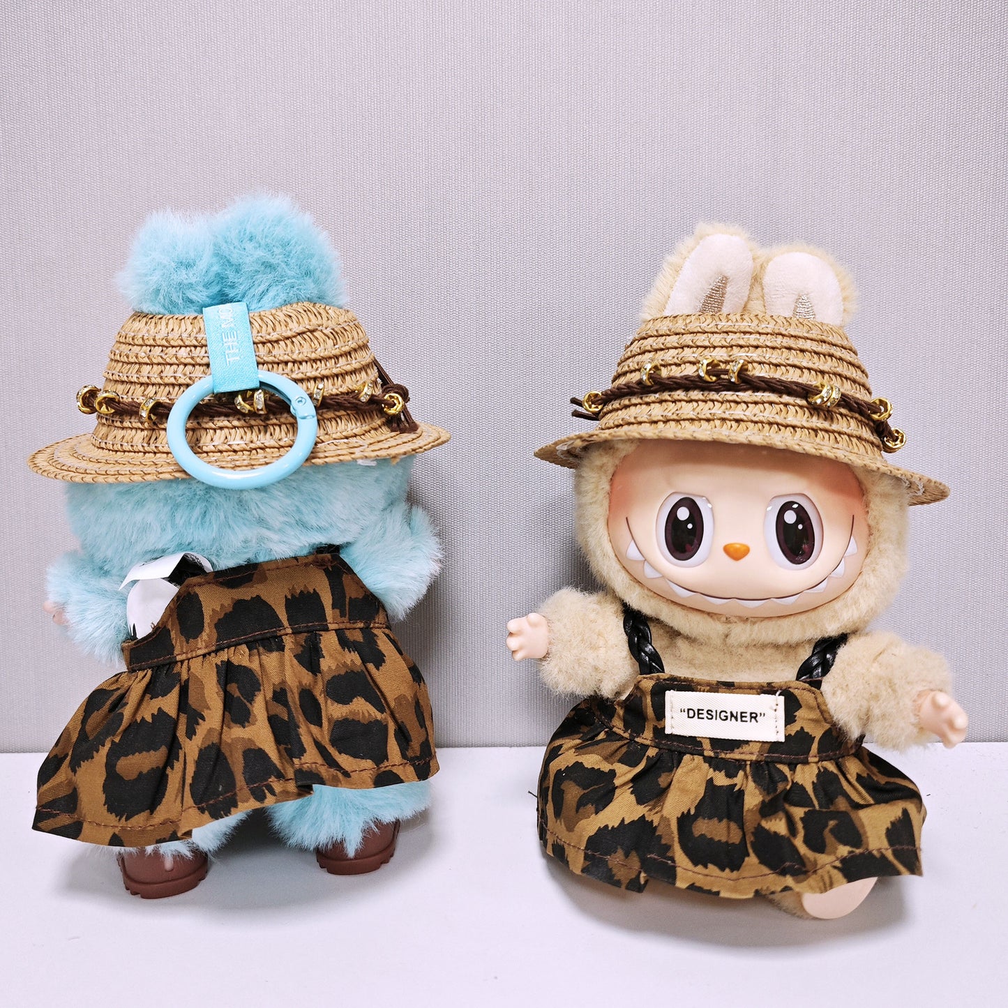 1st, 2nd, and 3rd Generation Labubu Clothes Leopard Print Strap Dress Labubu Doll Clothes