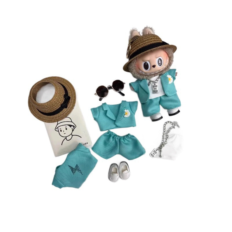 Labubu Labubu First Second Third Generation Baby Clothes G-Dragon GD Dress Up Same Style Sugar Glue Blind Box Labubu Clothes
