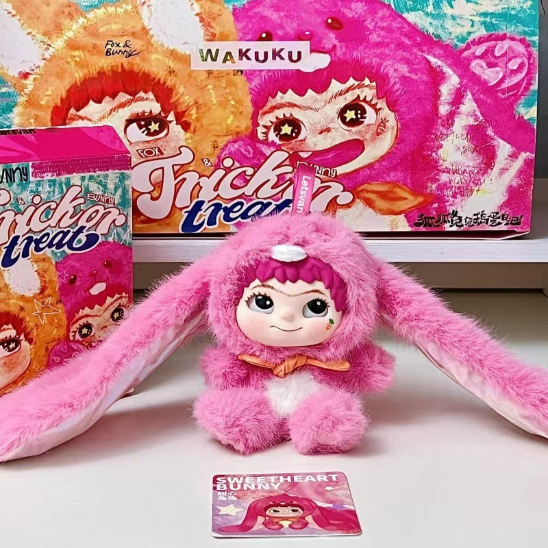 完成New Product WAKUKU Plush Blind Box Furry Trendy Fun Party Series Trendy Toy Figurine Vinyl Doll Cute Gift