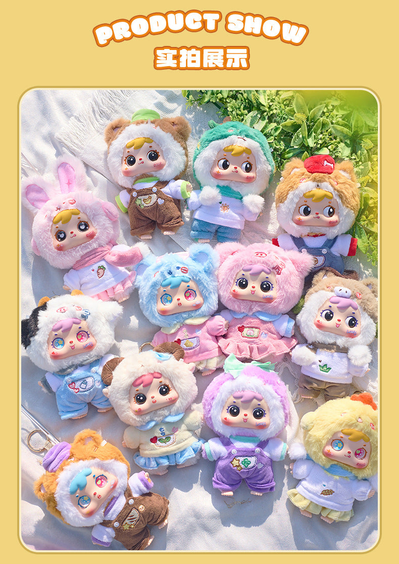 Girly Heart Three Little Furry Zodiac Plush Pendant Blind Box Doll Girl Bedroom Decoration Birthday Gift