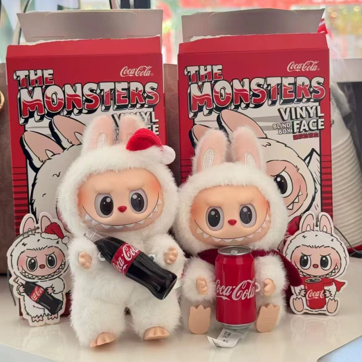 AAASpot Goods Labubu Labubu Coca-Cola Series Vinyl Bubble Mart Plush Doll Blind Box Pendant