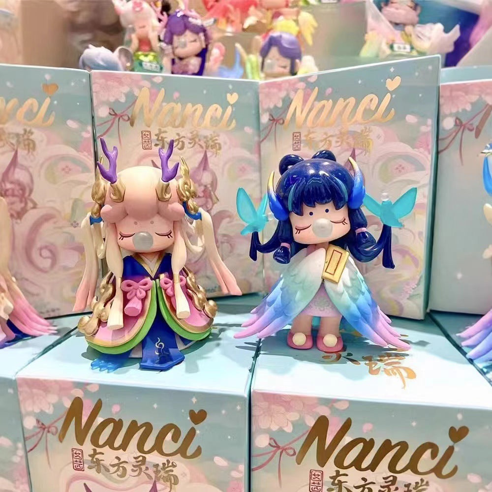 Ruolai New Ruolai Nanci Oriental Lingrui Series Blind Box Figurine Ancient Style Ornament Doll Trendy Gift