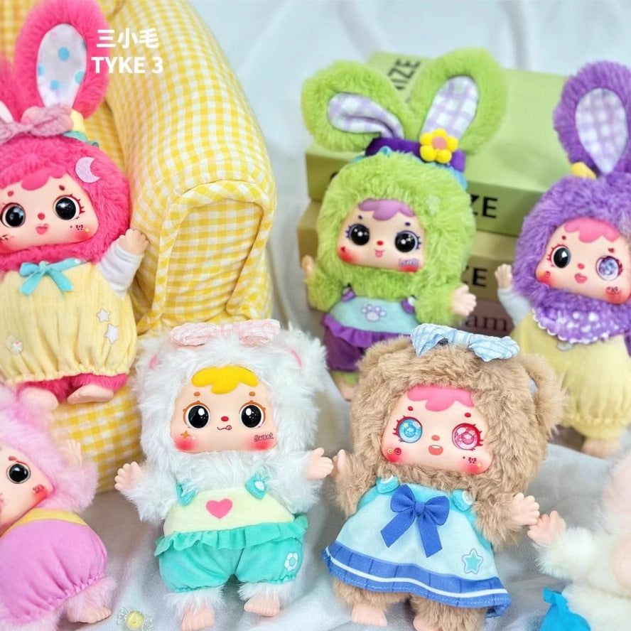 完成Baby Three Years Old Little Three-Haired Plush Series Genuine Blind Box Trendy Toy Doll Gift Decoration Toy