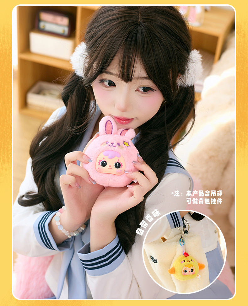 Girlish Cute Three Little Furry Zodiac Plush Blind Box Girl Backpack Decoration Pendant